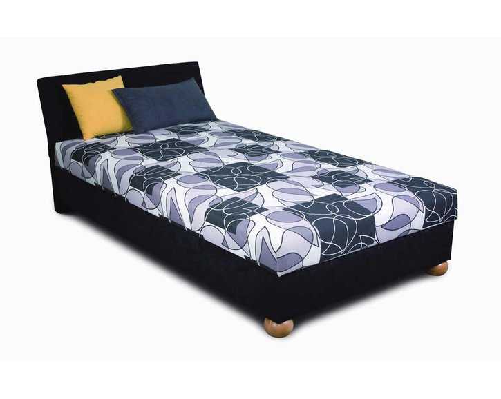 Zvýšená čalúnená posteľ s úložným priestorom ZAPA