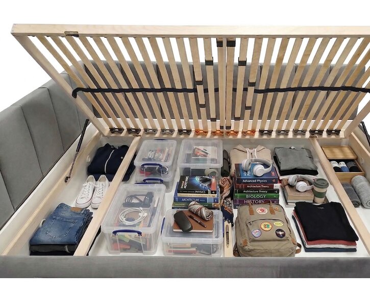 Vyklápací rošt v cene, nosnosť až 120 Kg, USB nabíjačka (C, A), veľký úložný priestor