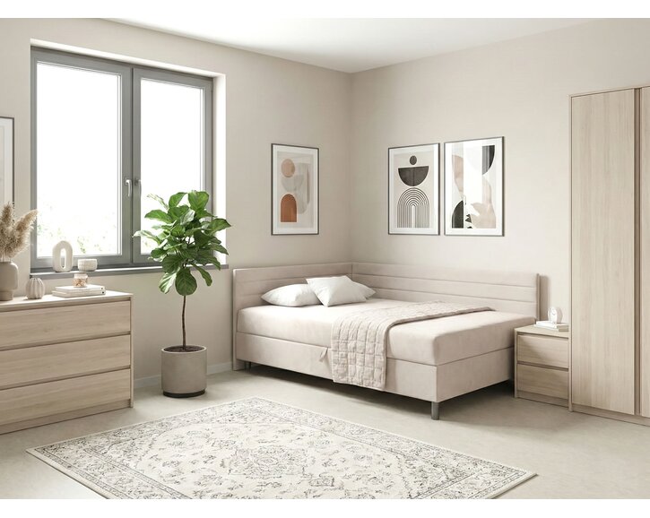 Čalúnená posteľ s úložným priestorom Elite, 140x200cm Čalúnená posteľ s úložným priestorom Elite, 140x200cm