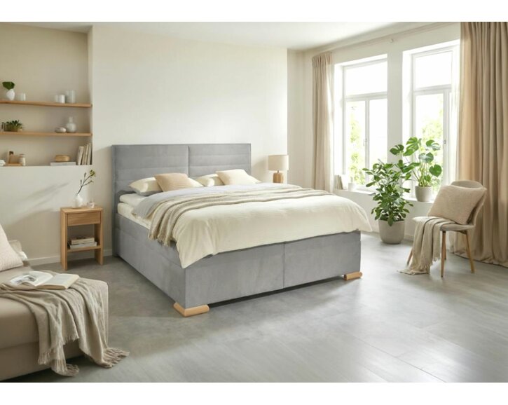 Americká posteľ boxspring LUCIA, s úložným priestorom