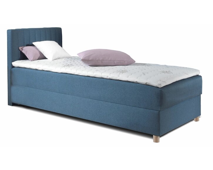 Posteľ boxspring s úložným priestorom NOVO s hlavovým čelom Posteľ boxspring s úložným priestorom NOVO s hlavovým čelom
