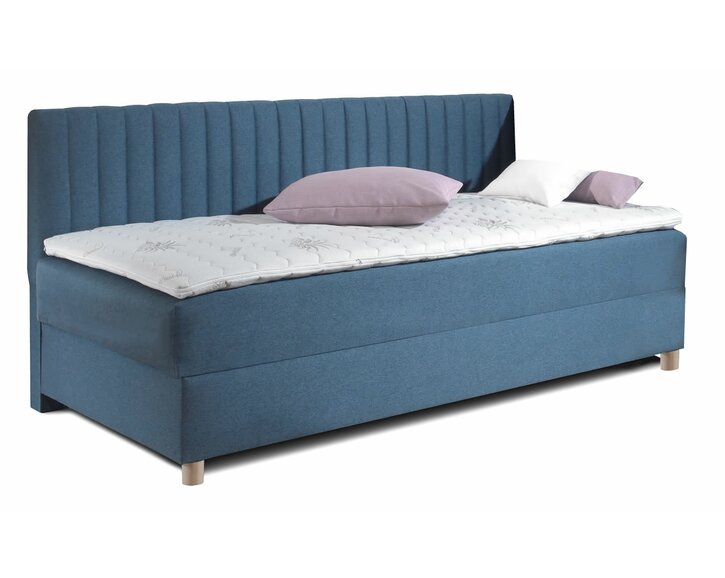 Posteľ boxspring s úložným priestorom NOVO - dlhé čelo Posteľ boxspring s úložným priestorom NOVO - dlhé čelo