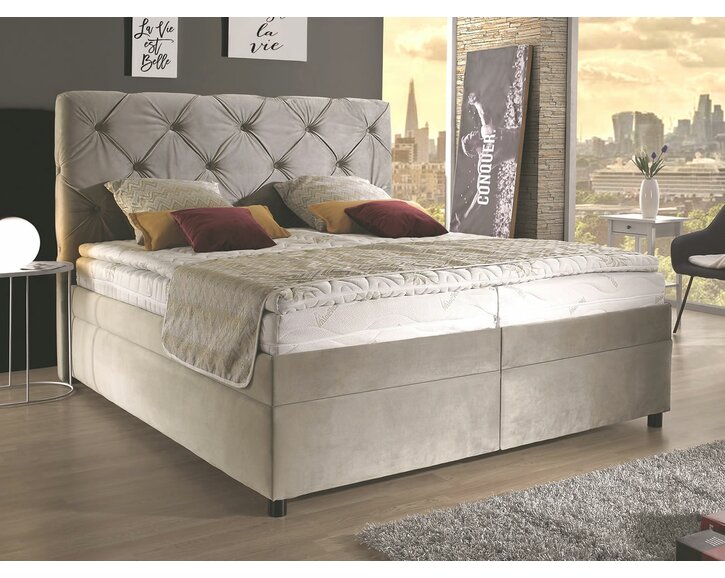 Americká posteľ boxspring PALLADIO, s úložným priestorom Americká posteľ boxspring PALLADIO, s úložným priestorom