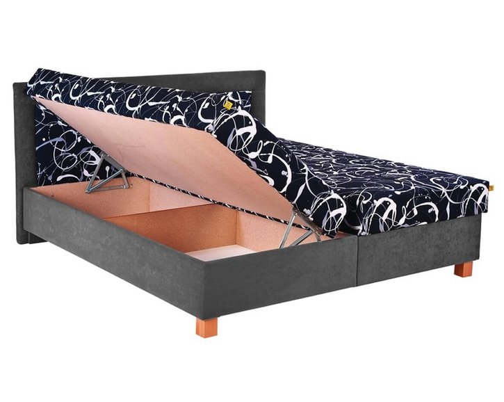 Čalúnená posteľ s úložným priestorom Jitka Čalúnená posteľ s úložným priestorom Jitka