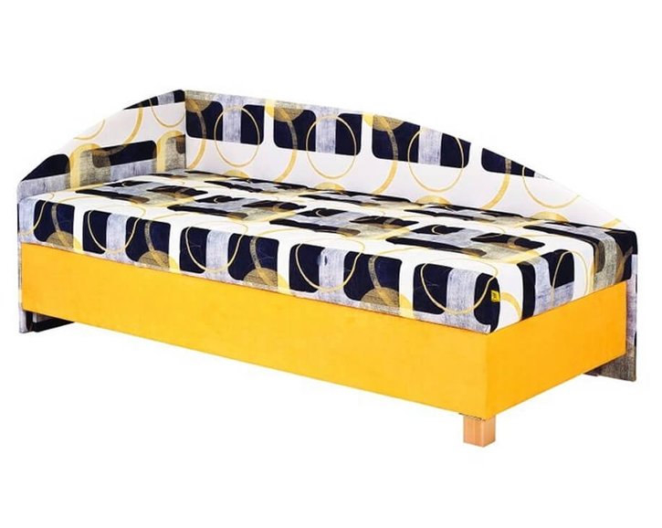 Čalúnená posteľ s čelom a úlozným priestorom Roman Čalúnená posteľ s čelom a úlozným priestorom Roman