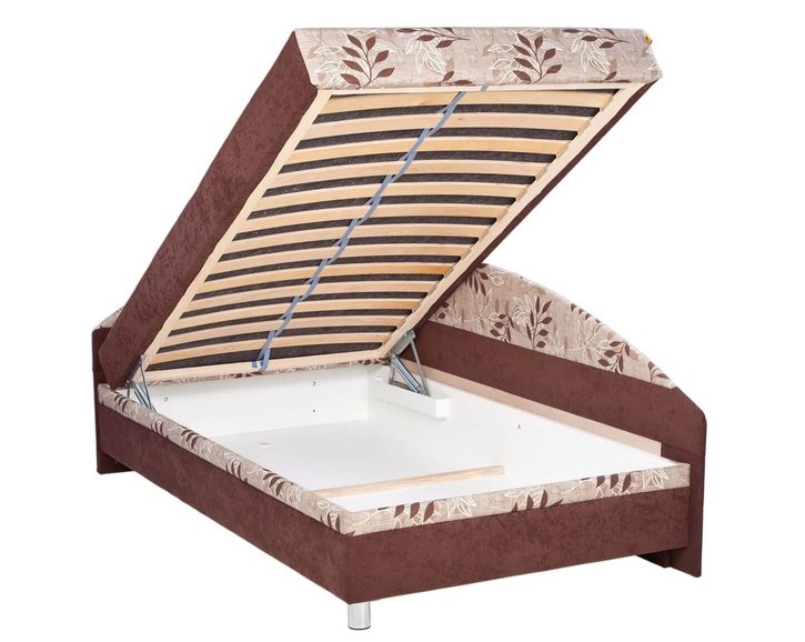 Čalúnená posteľ s čelami a úložným priestorom Alexa Čalúnená posteľ s čelami a úložným priestorom Alexa