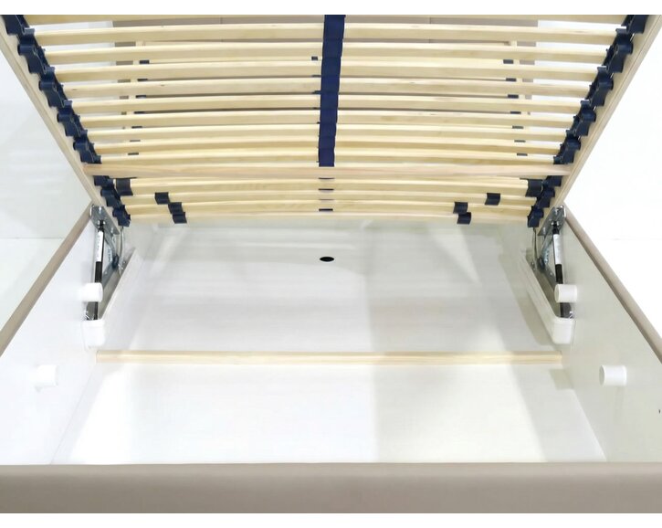 Čalúnená posteľ s úložným priestorom a roštom Belarona, 120x200