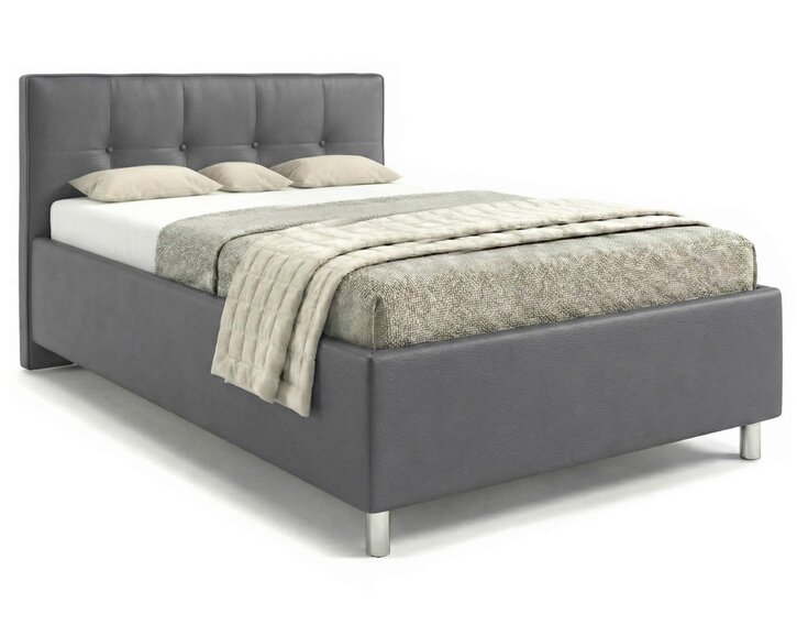 Čalúnená posteľ s úložným priestorom Crissy, 140x200, tmavo šedá Čalúnená posteľ s úložným priestorom Crissy, 140x200, tmavo šedá