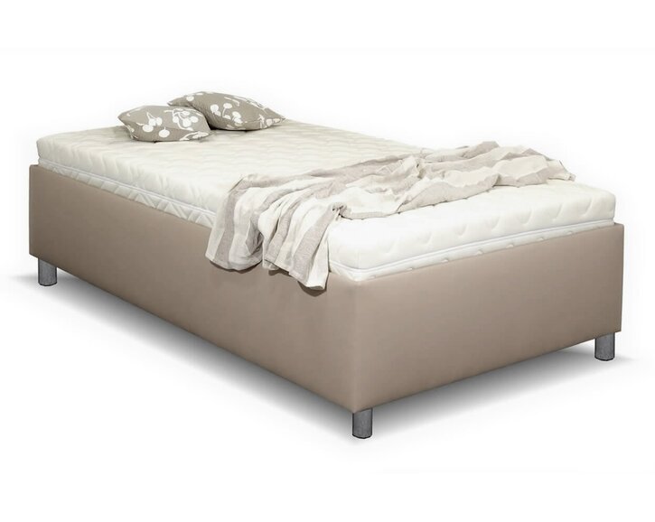 Vyvýšená váľanda s úložným priestorom Roneta, 120x200cm, hnedosiva