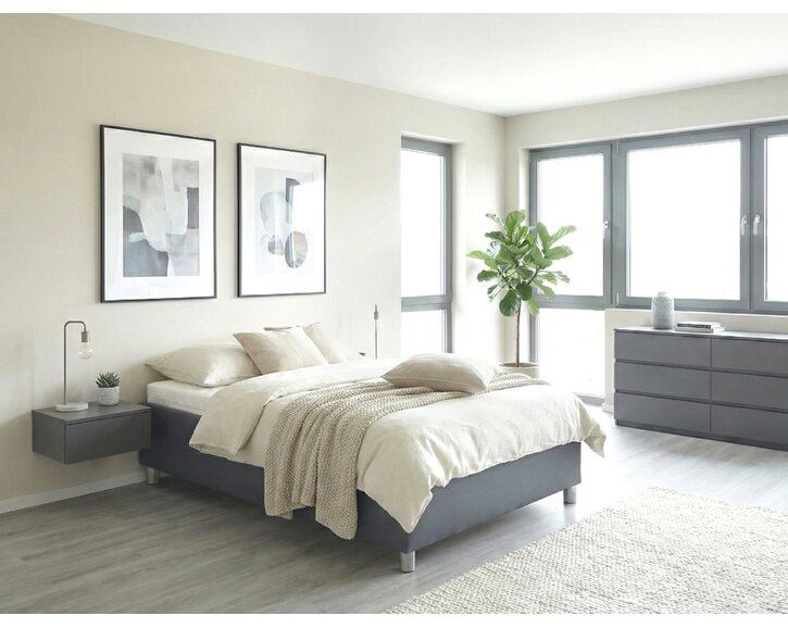 Vyvýšená čalúnená váľanda s úložným priestorom Roneta, 90x200cm Vyvýšená čalúnená váľanda s úložným priestorom Roneta, 90x200cm