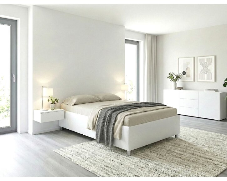 Vyvýšená čalúnená váľanda s úložným priestorom Roneta, 90x200cm Vyvýšená čalúnená váľanda s úložným priestorom Roneta, 90x200cm