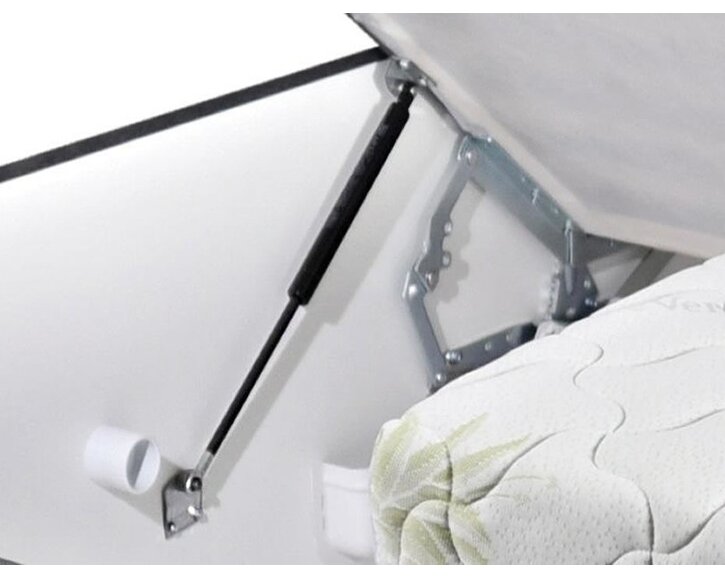 Vyvýšená čalúnená váľanda s úložným priestorom Roneta, 90x200cm Vyvýšená čalúnená váľanda s úložným priestorom Roneta, 90x200cm