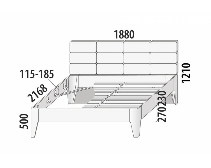 Zvýšená posteľ z masívu Fantazie F304, masív buk