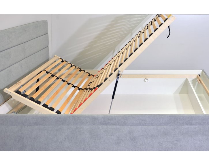 Čalúnená posteľ s úložným priestorom Fontana, 120x200 cm