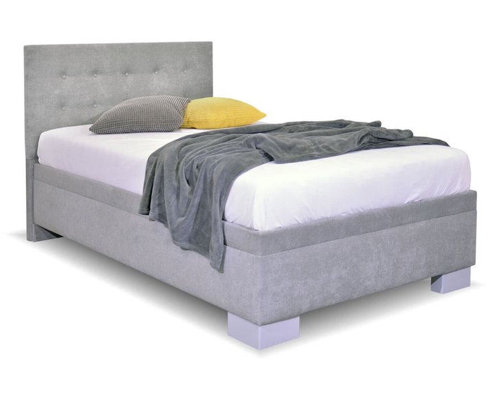 Čalúnená posteľ s úložným priestorom Laterna, 90x200 cm