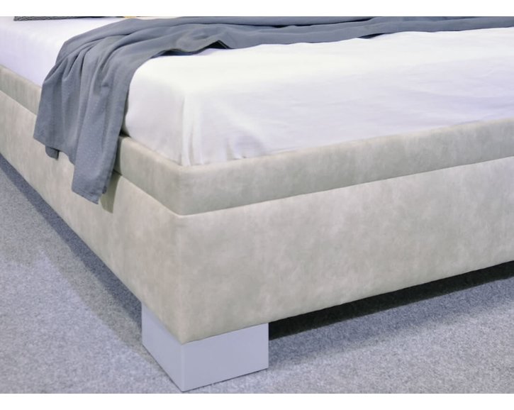 Vyvýšená čalúnená posteľ s úložným priestorom Litera