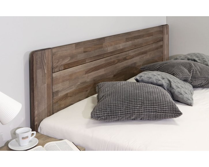 Drevená posteľ dvojlôžko s úložným priestorom ARION 2, masív buk