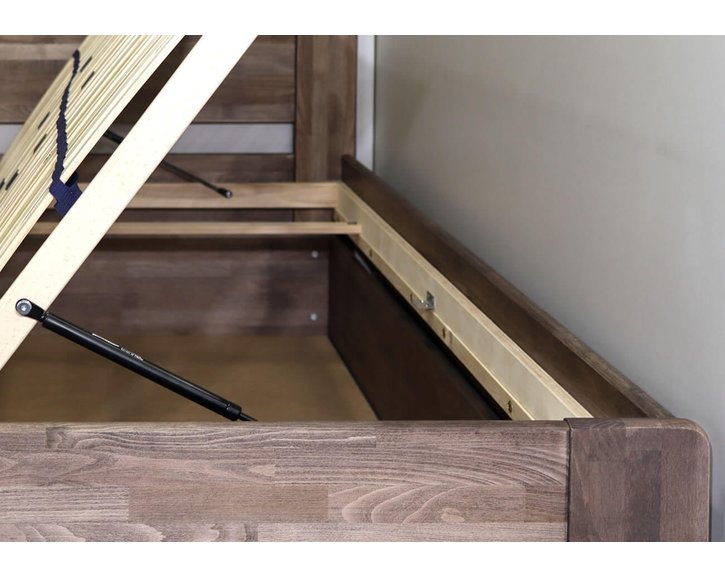 Posteľ s úložným priestorom ARION 2, 90x200, masív buk