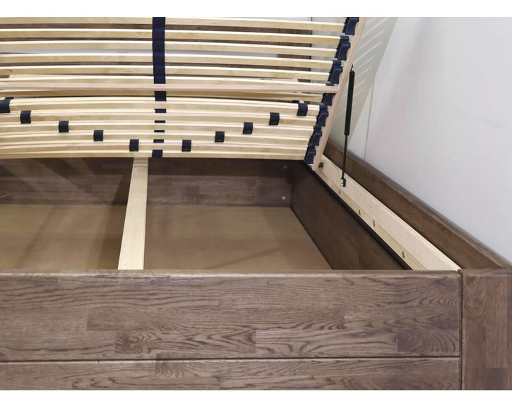 Posteľ s úložným priestorom ARION 2, 140x200, masív buk