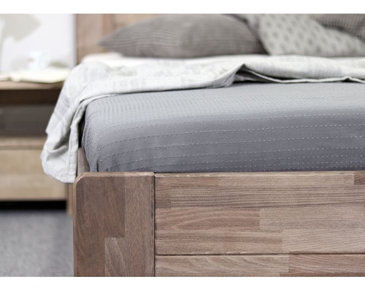 Posteľ s úložným priestorom ARION 2, 140x200, masív buk