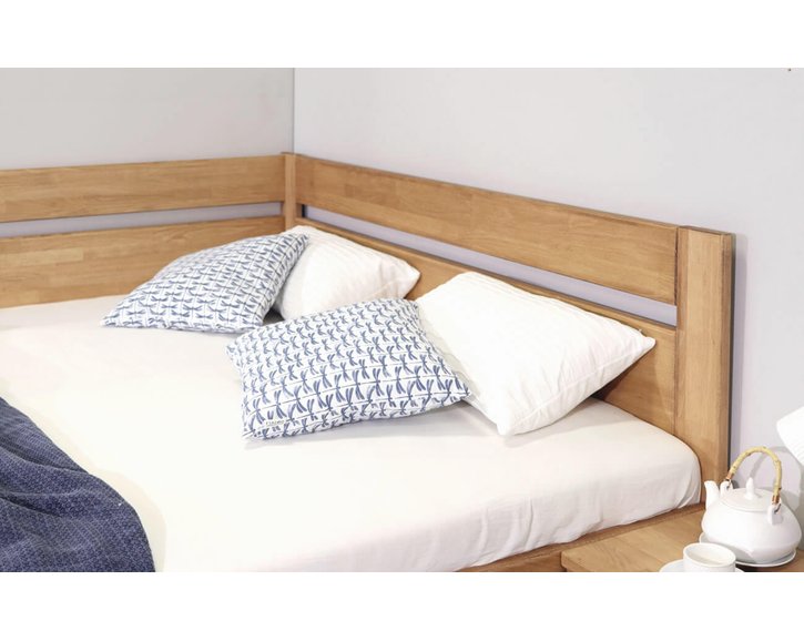 Zvýšená posteľ z masívu Academia, masív buk