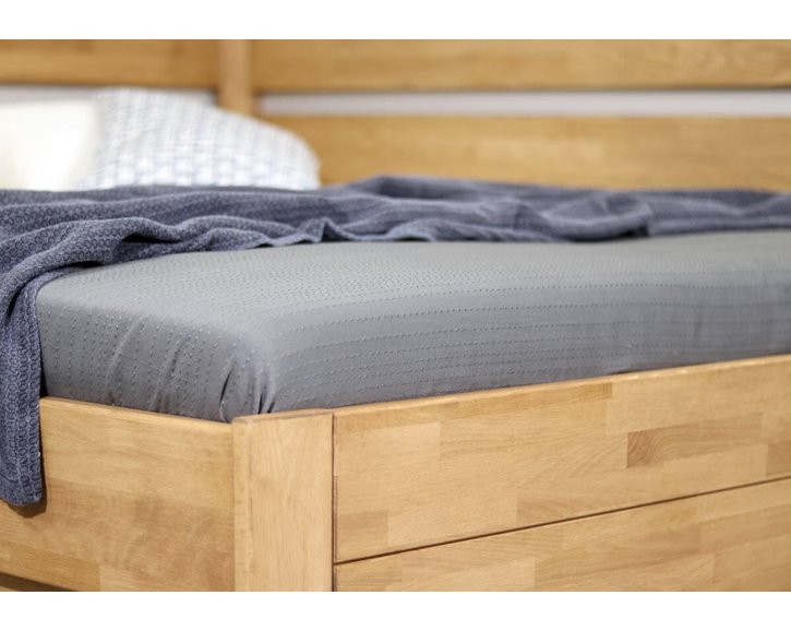 Zvýšená posteľ z masívu Academia, masív buk, Pravá