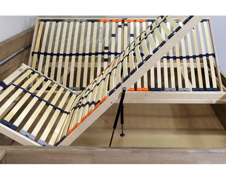 Posteľ dvojlôžko s úložným priestorom Primátor, masiv buk Posteľ dvojlôžko s úložným priestorom Primátor, masiv buk