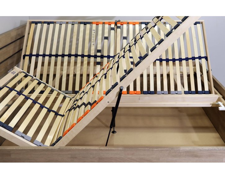 Posteľ s úložným priestorom Mistral, masiv buk