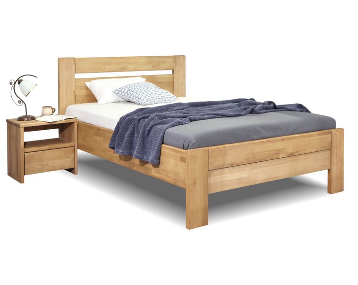 Zvýšená posteľ z masívu Orfeus, 140x200, masív buk Zvýšená posteľ z masívu Orfeus, 140x200, masív buk