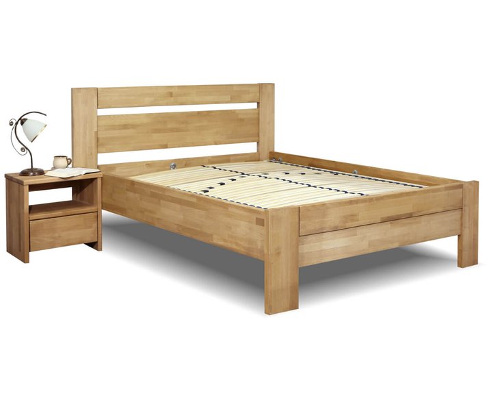 Zvýšená posteľ z masívu Orfeus, 140x200, masív buk