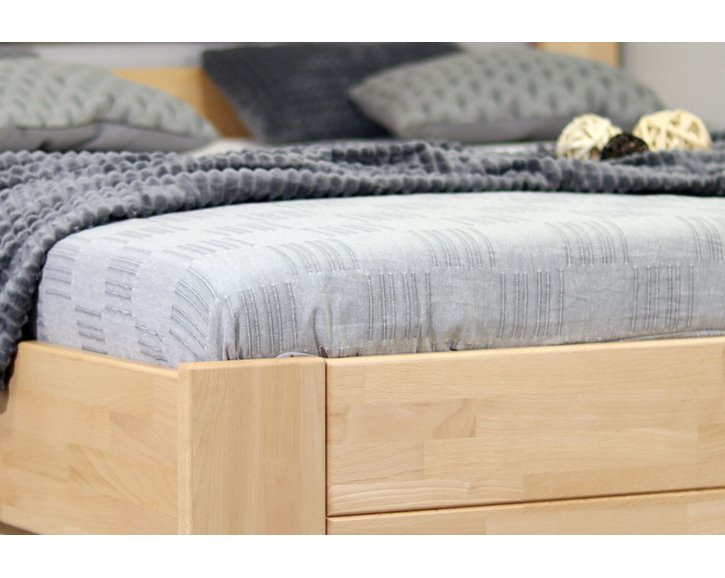 Posteľ s úložným priestorom Trinity, 80x200, 90x200, masiv buk