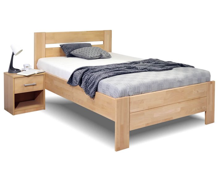 Zvýšená posteľ z masívu Trinity, masív buk, 120x200 Zvýšená posteľ z masívu Trinity, masív buk, 120x200