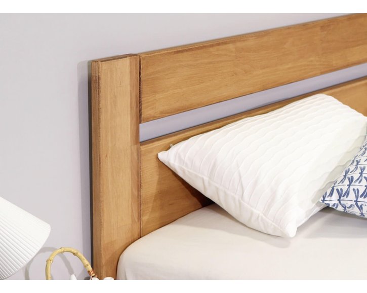 Posteľ z masivu Academia, 120x200, masiv buk, Pravá