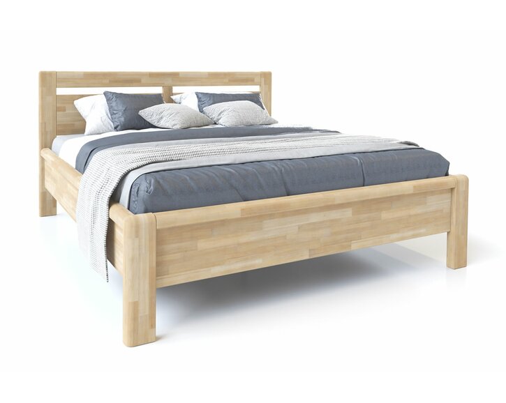 Detajl postele - dvojlôžko z masivu CORNELIA