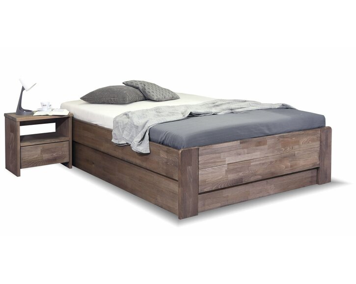 Posteľ s úložným priestorom FUTON, 140x200cm, masiv buk Posteľ s úložným priestorom FUTON, 140x200cm, masiv buk