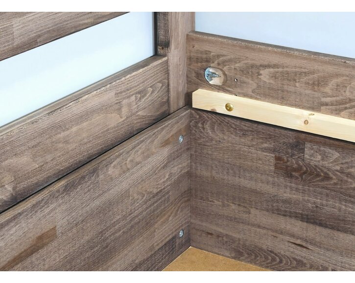 Detail roštu - posteľ dvojlôžko z masívu Talima