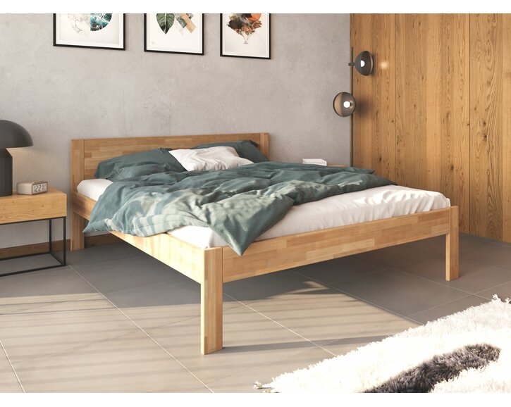 Posteľ dvojlôžko z masivu TALIMA - interiér