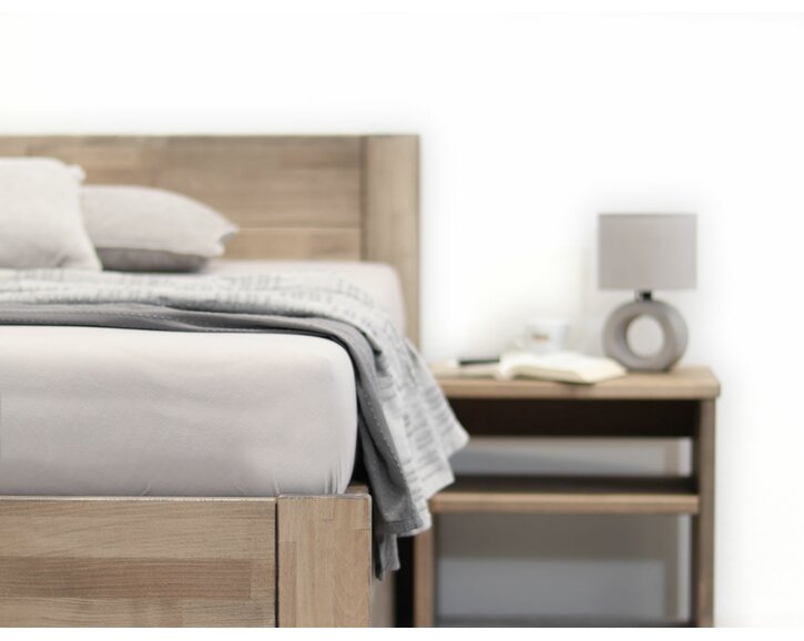 Zaoblenie – posteľ z masívu Timea, masív buk