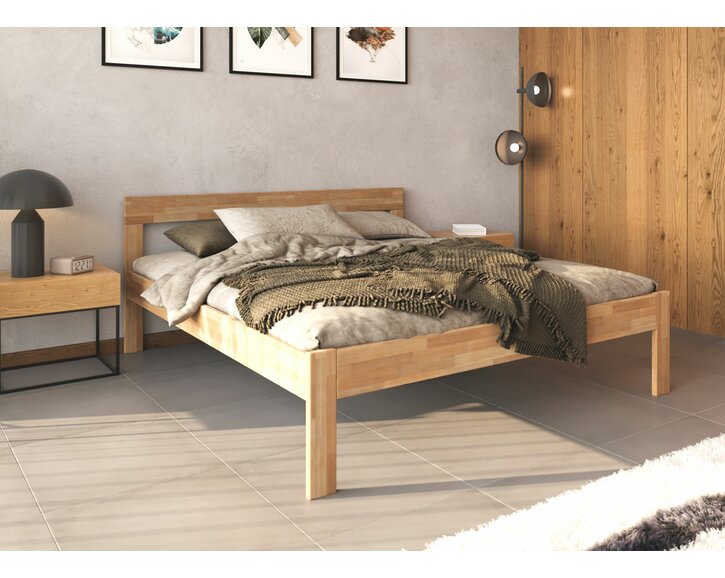 Posteľ dvojlôžko z masivu TYLIA - interiér