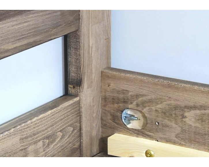 Posteľ dvojlôžko z masívu TALIMA - spoj