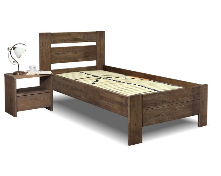 Zvýšená posteľ z masívu Trinity, 80x200, 90x200, masív dub