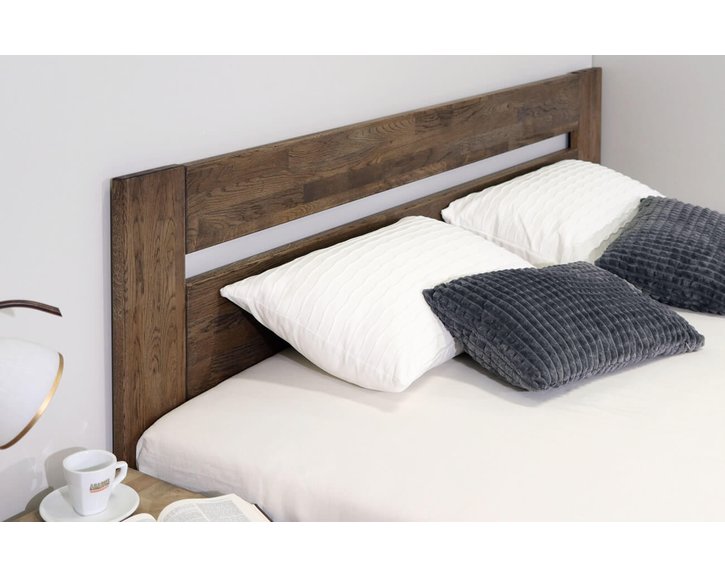 Posteľ s úložným priestorom Trinity, masív dub