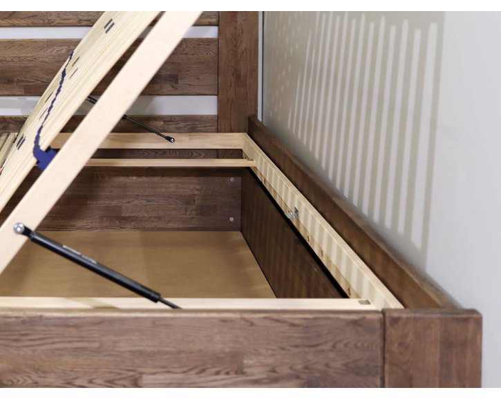 Posteľ s úložným priestorom Trinity, 80x200, 90x200, masív buk