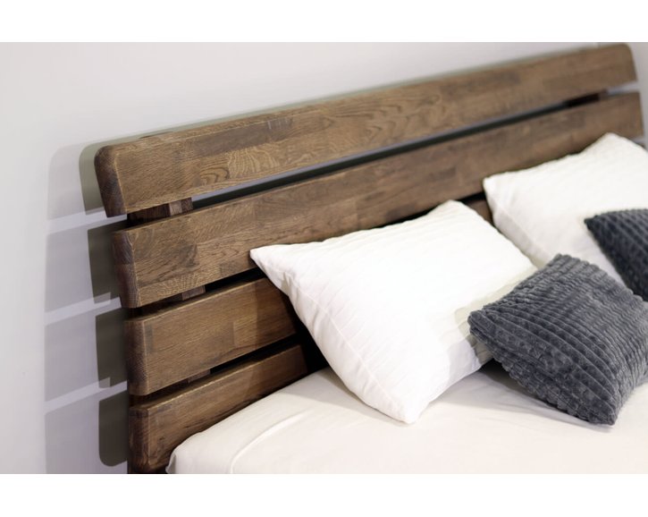 Posteľ s úložným priestorom Odysea, masív dub