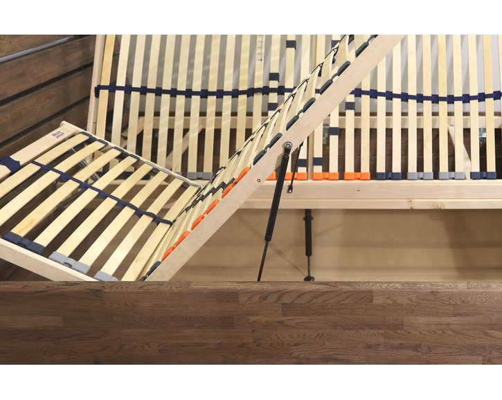 Posteľ s úložným priestorom Odysea, masív dub