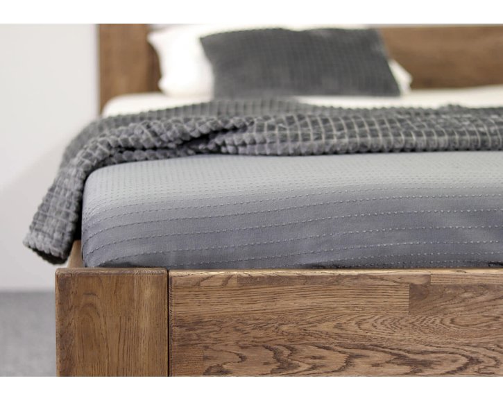 Posteľ z masívu Trinity, 120x200, masív dub