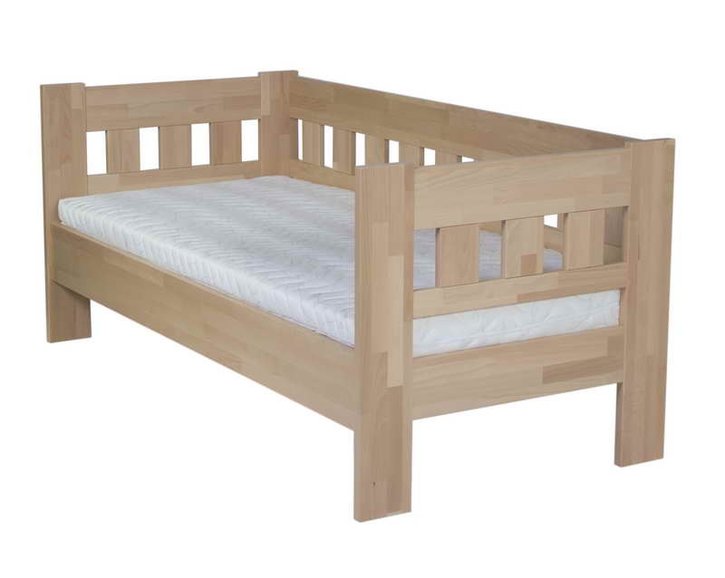 Posteľ z masívu - jednolôžko ARLETA senior 90x200, buk Posteľ z masívu - jednolôžko ARLETA senior 90x200, buk