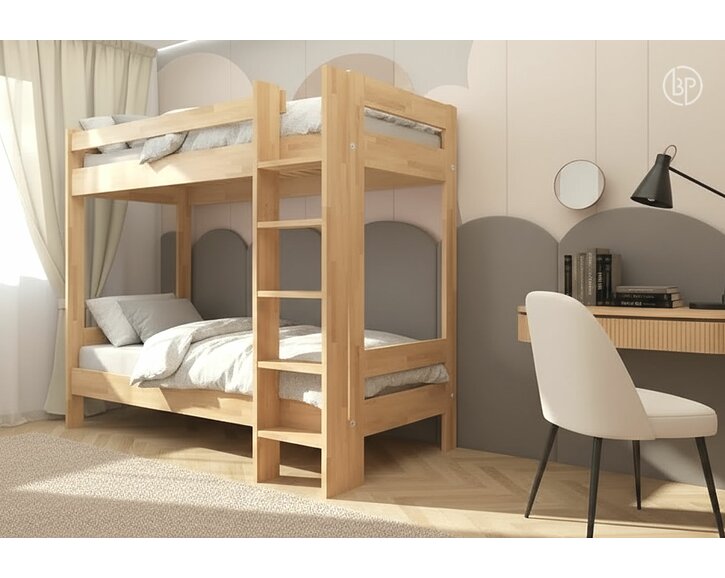 Poschodová posteľ pre 2 deti ELIN, masív buk Poschodová posteľ pre 2 deti ELIN, masív buk