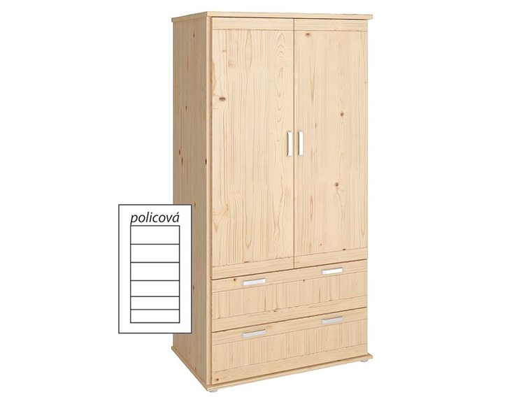 Policová skriňa Alfa-177, smrek Policová skriňa Alfa-177, smrek