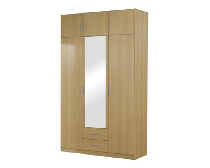 Šatníková skriňa trojdverová IA11530, buk Šatníková skriňa trojdverová IA11530, buk